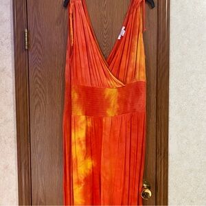 Lascana Venus Tie-Dye Jumpsuit – Size 1X, Soft & Stretchy, Beachy Vibes